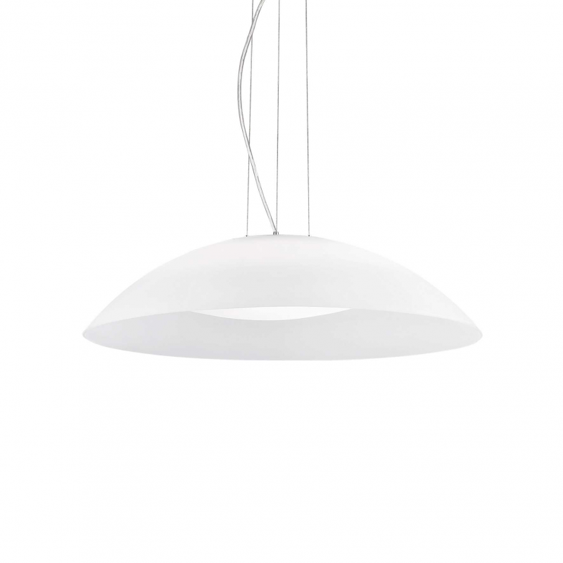 Lampada A Sospensione Lena Sp3 D64 Bianco Ideal-Lux