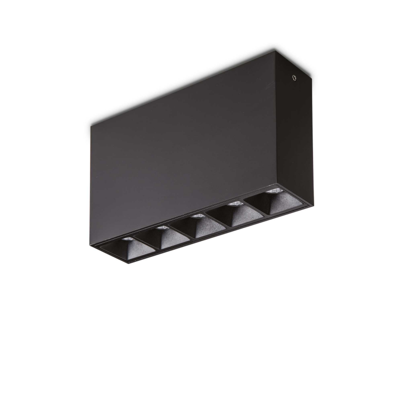 Lampada Da Soffitto Lika Pl Nero Ideal-Lux