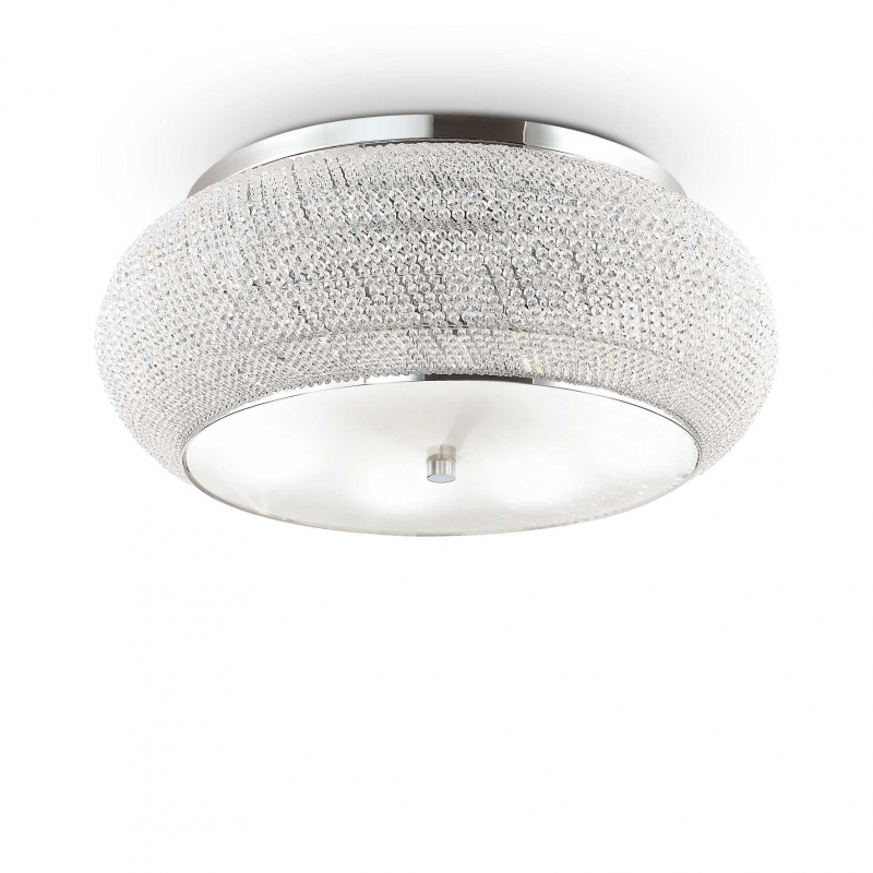 Lampada Da Soffitto Pasha' Pl14 Cromo Ideal-Lux