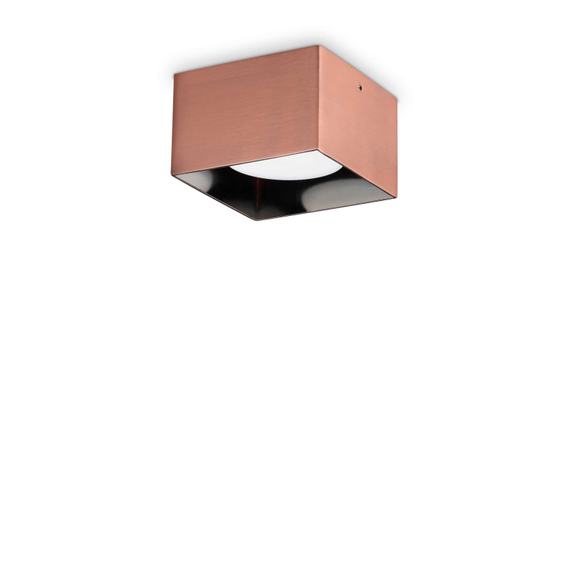 Lampada Da Soffitto Spike Pl1 Square Rame Ideal-Lux