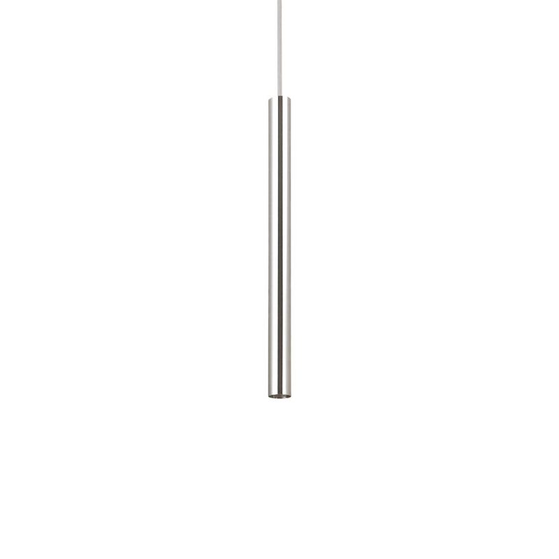 Lampada A Sospensione Ultrathin Sp D040 Round On-Off Cromo Ideal-Lux