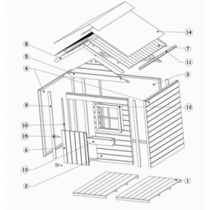 CASETTA IN LEGNO HEIDI