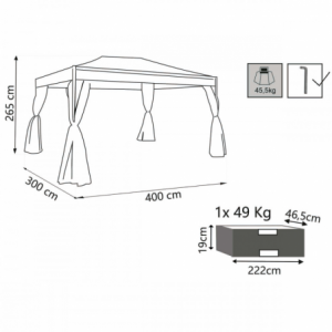 GAZEBO KARNAK 3 X 4