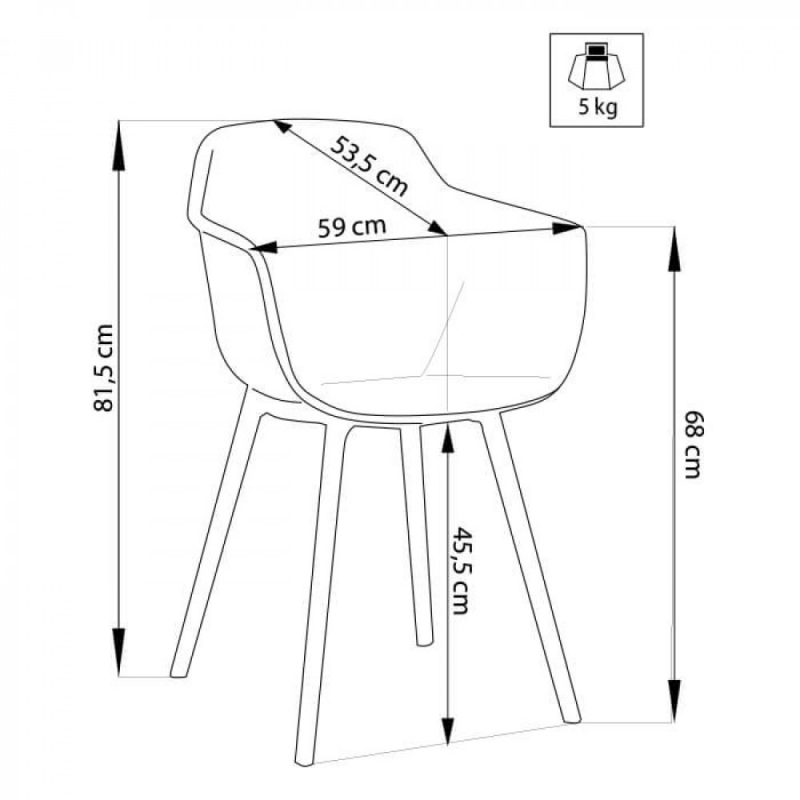 Set di 4 POLTRONE VANNES