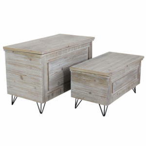 SET DI 2 BAULI IN LEGNO