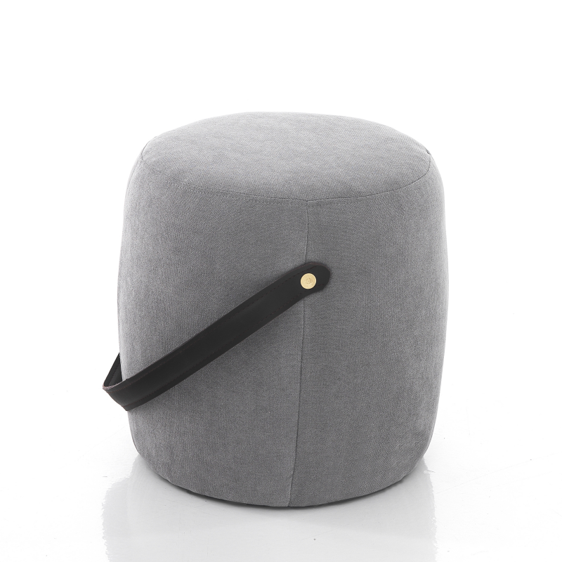 POUF DRUM GREY TOMASUCCI