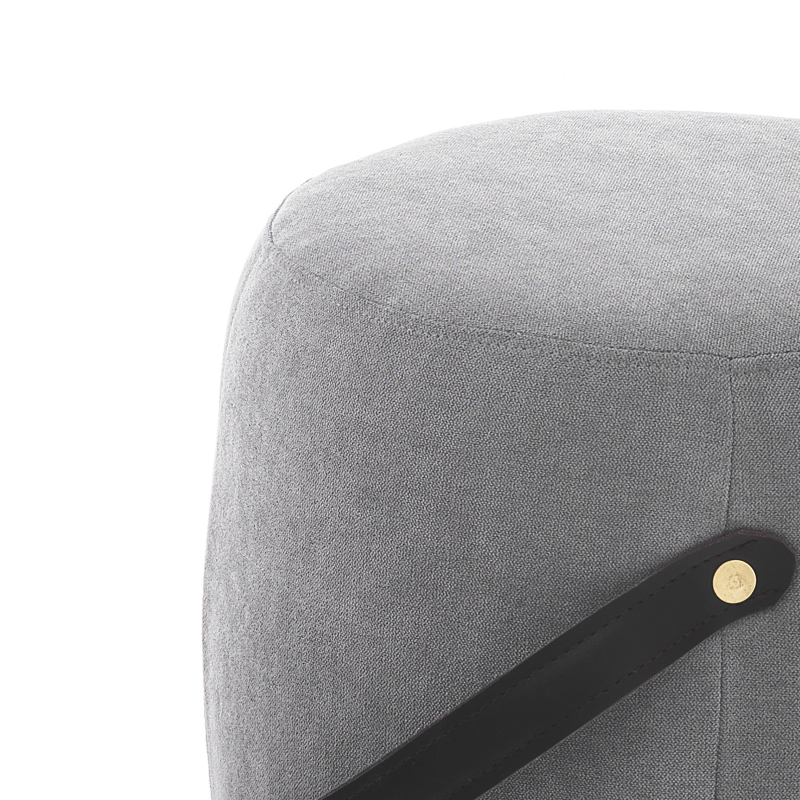 POUF DRUM GREY TOMASUCCI