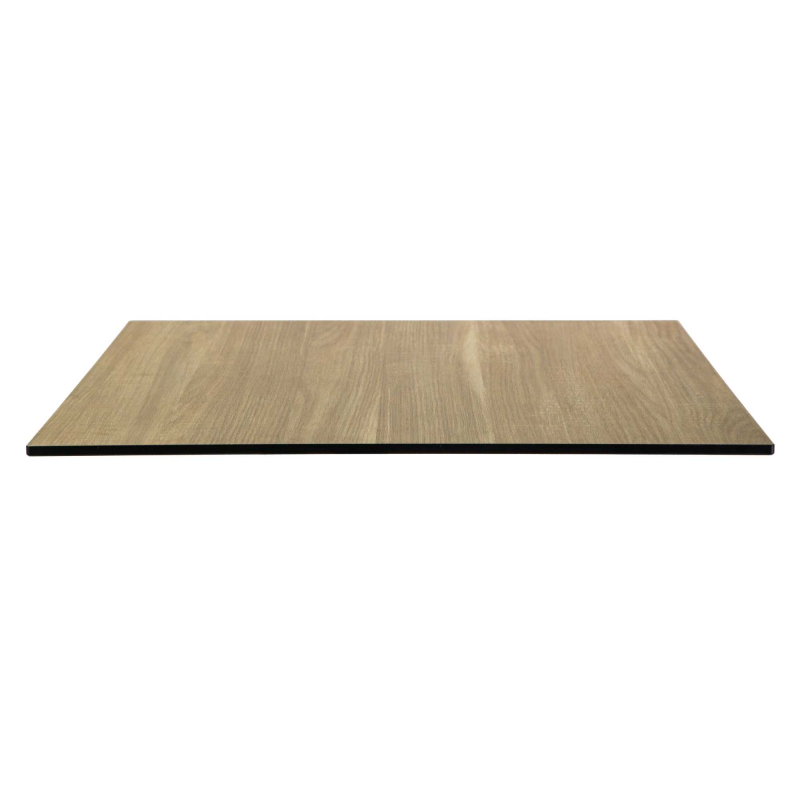 Top tavolo hpl effetto legno naturale rettangolare cm55x69x1