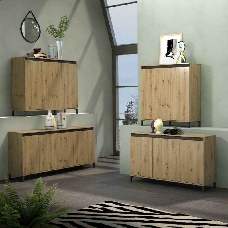 Sideboard a 3 ante artisan GENIO made in Italy