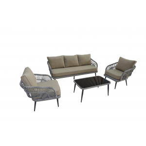 set da giardino Aruba in rattan - 3 pezzi