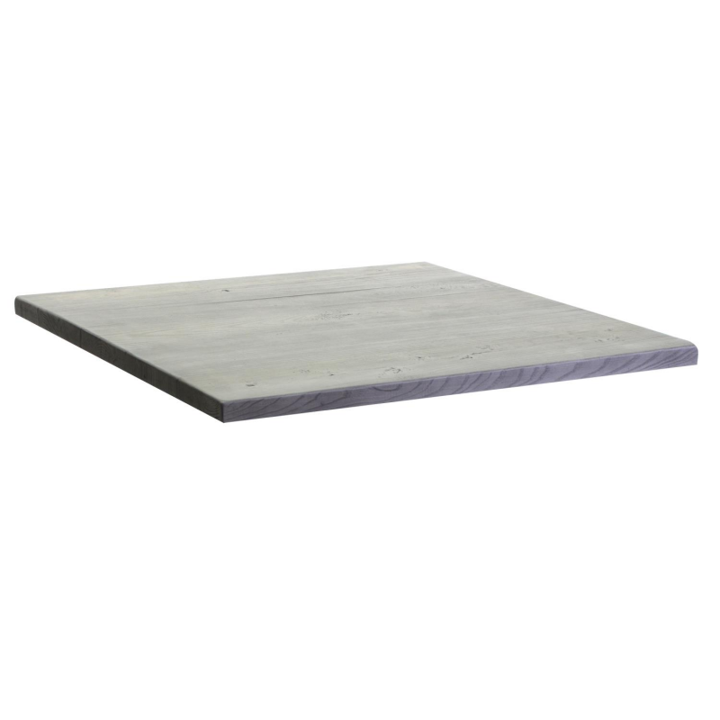 Top tavolo resina per esterno grigio quadro cm56x56x3