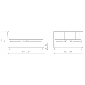 Letto matrimoniale Camilla made in Italy