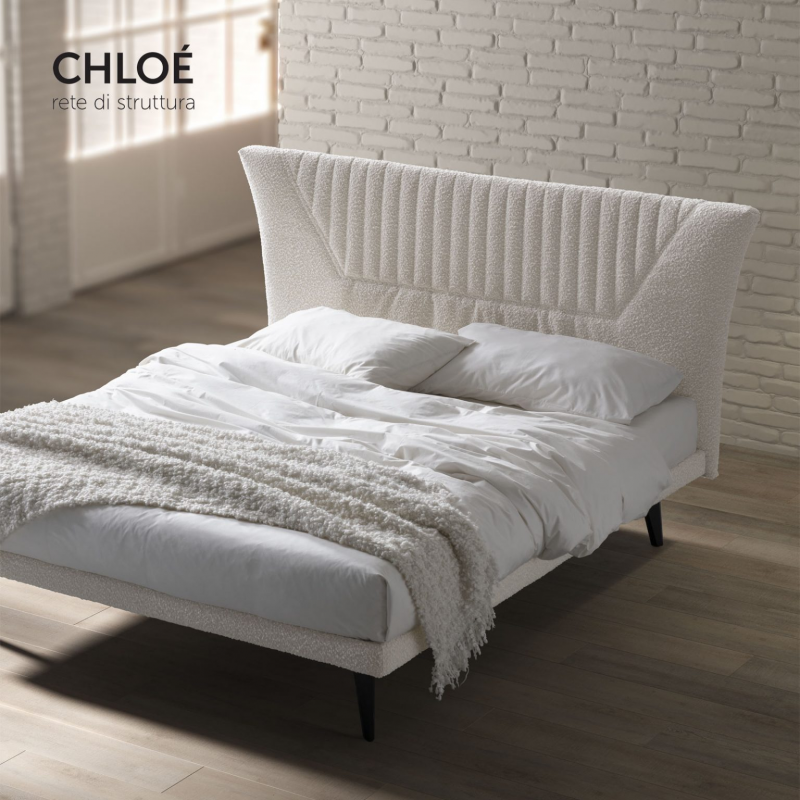 Letto matrimoniale Chloé struttura made in Italy