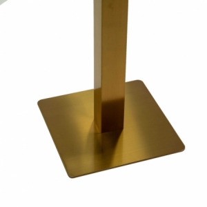 Base tavolo acciaio Jamie oro opaco quadro cm 40x40h72