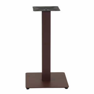 Zoom Base tavolo acciaio Jamie marrone corten quadro cm 40x40h72