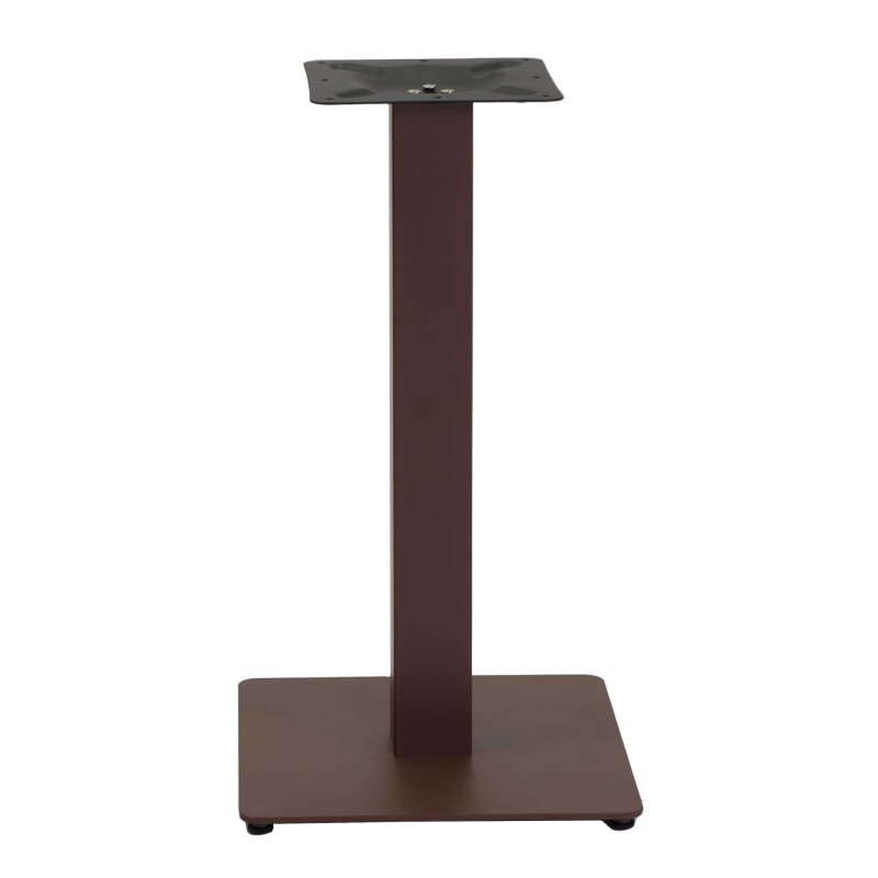 Base tavolo acciaio Jamie marrone corten quadro cm 40x40h72