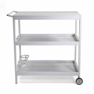 Zoom Carrello alluminio bianco cm 92,5x54h91