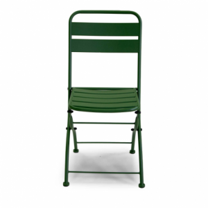 Zoom Sedia metallo rovigo pieghevole verde cm 44x53h45/86