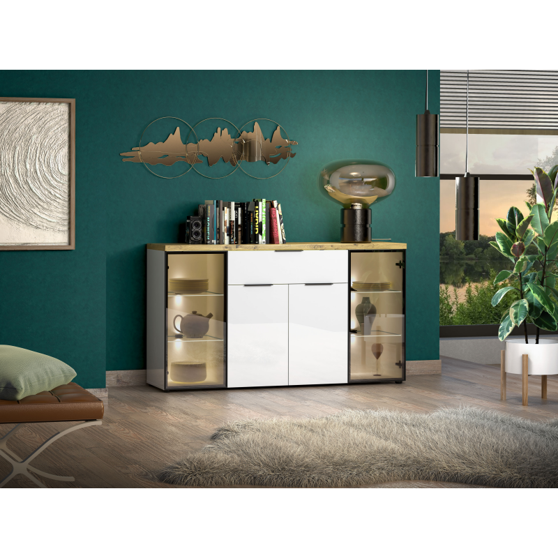 Sideboard MADIA con 4 ante e 1 cassetto IDEA K