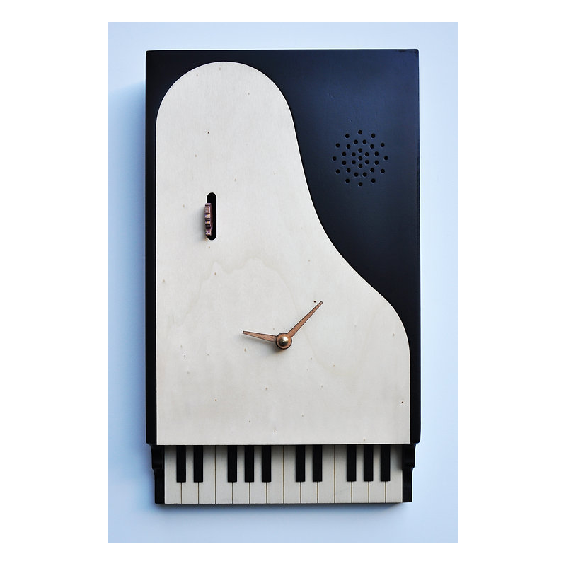 Orologio da parete a cucù CODA-pianoforte Made in Italy