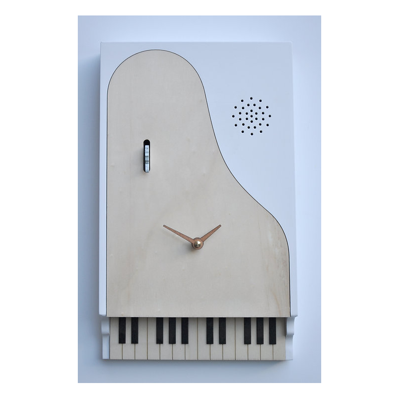 Orologio da parete a cucù CODA-pianoforte Made in Italy