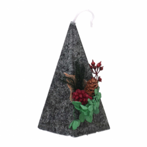 Candela cera profumata albero aroma di legno Agar confezione 2 pz cm 22,5x12x10