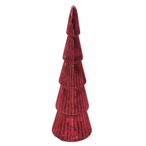 Zoom Albero vetro led bordeaux cm ø8h27