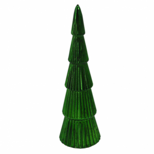 Zoom Albero vetro led verde cm ø8h27