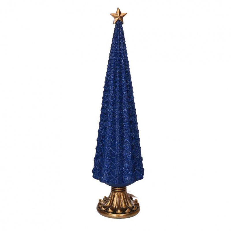 Albero resina blu cm ø9h34