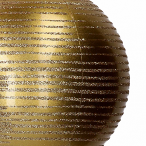 Zoom Sfera plastica glitter oro cm ø15h15