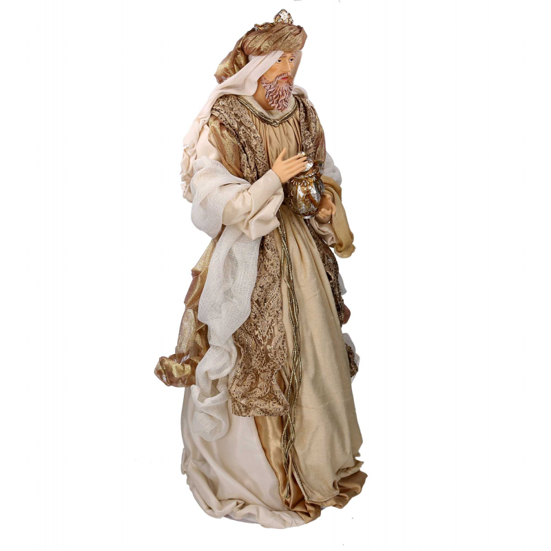 Presepe tessuto oro Marcella con re magi cmh81