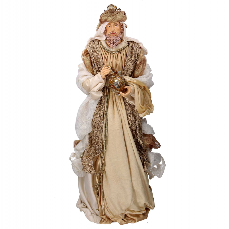 Presepe tessuto oro Marcella con re magi cmh81