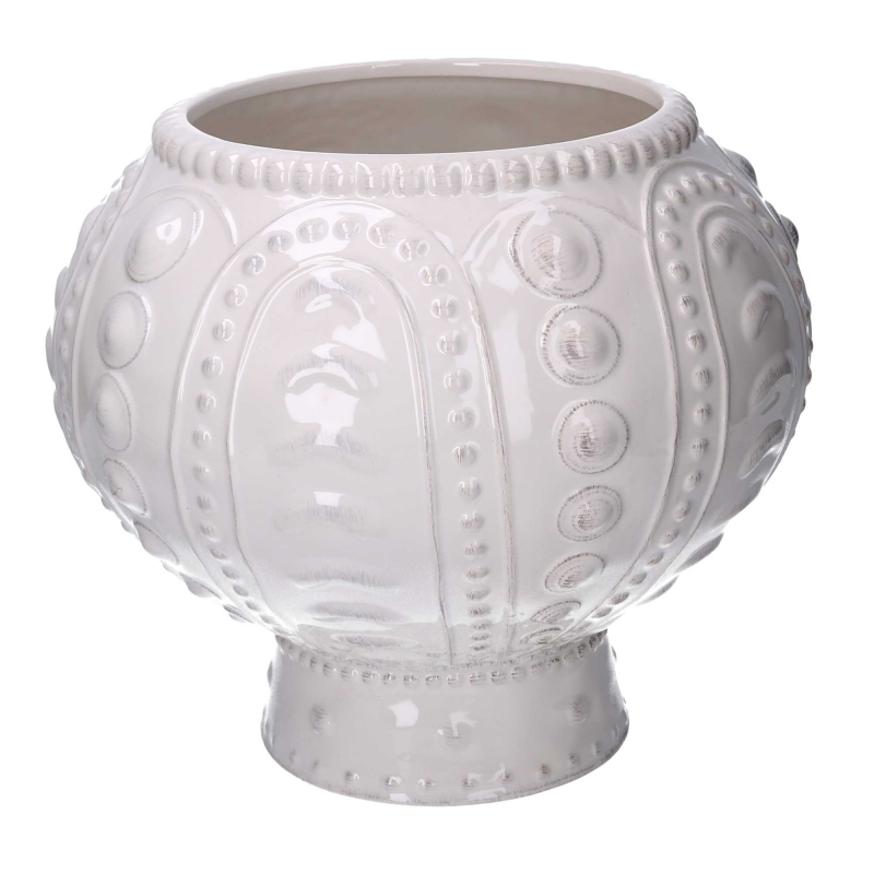 Vaso ceramica bianco cm ø31h27