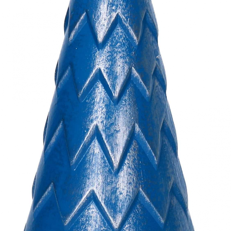 Albero legno argento e blu cm ø13,5h40