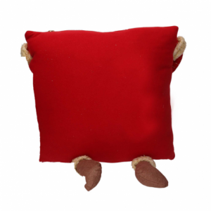 Zoom Cuscino tessuto babbo natale rosso quadro cm 40x40x10