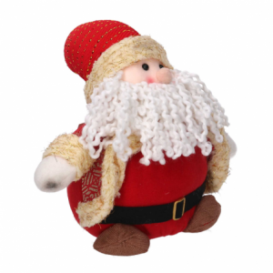 Babbo natale tessuto rosso cm 30x15h25