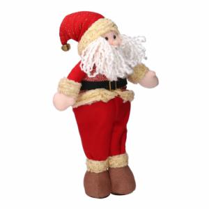 Babbo natale tessuto rosso cm 25x9h45