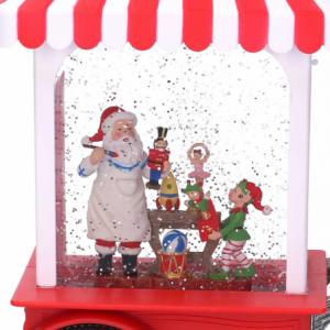 Zoom Decorazione natale plastica candy shop cm 17,5x10h27,5