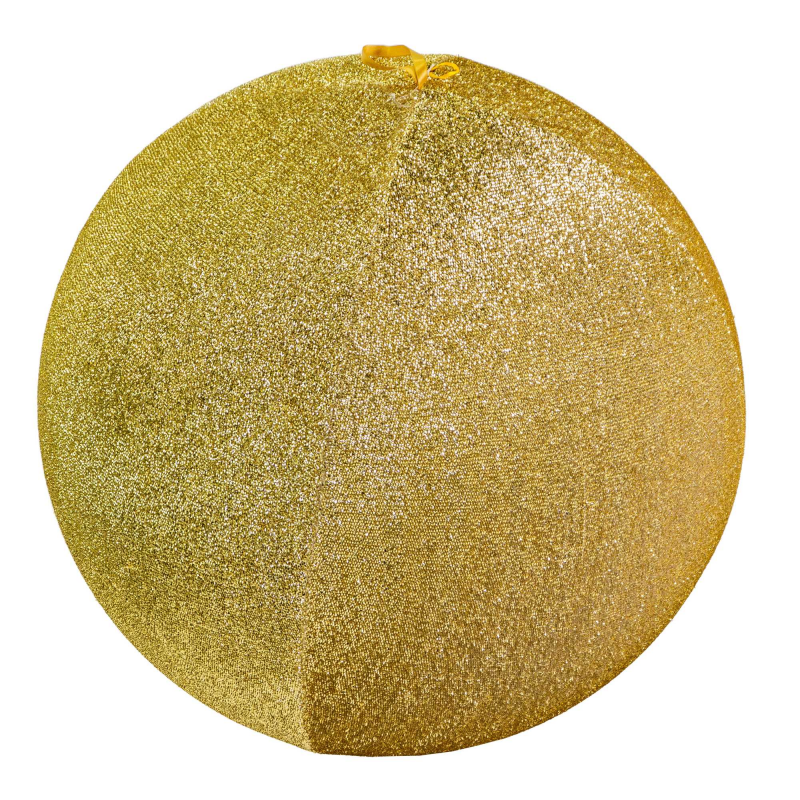 Sfera gonfiabile tessuto effetto glitter oro cm ø60h60