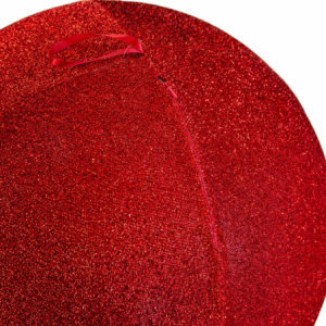 Zoom Sfera gonfiabile tessuto effetto glitter rosso cm ø60h60