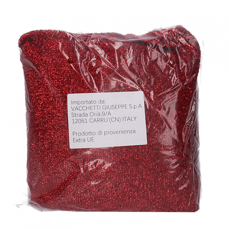 Sfera gonfiabile tessuto effetto glitter rosso cm ø60h60