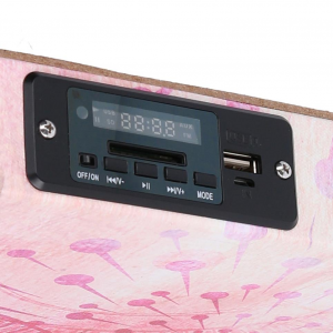 Zoom Quadro stampa bluetooth fiori fucsia cm 150x50x4