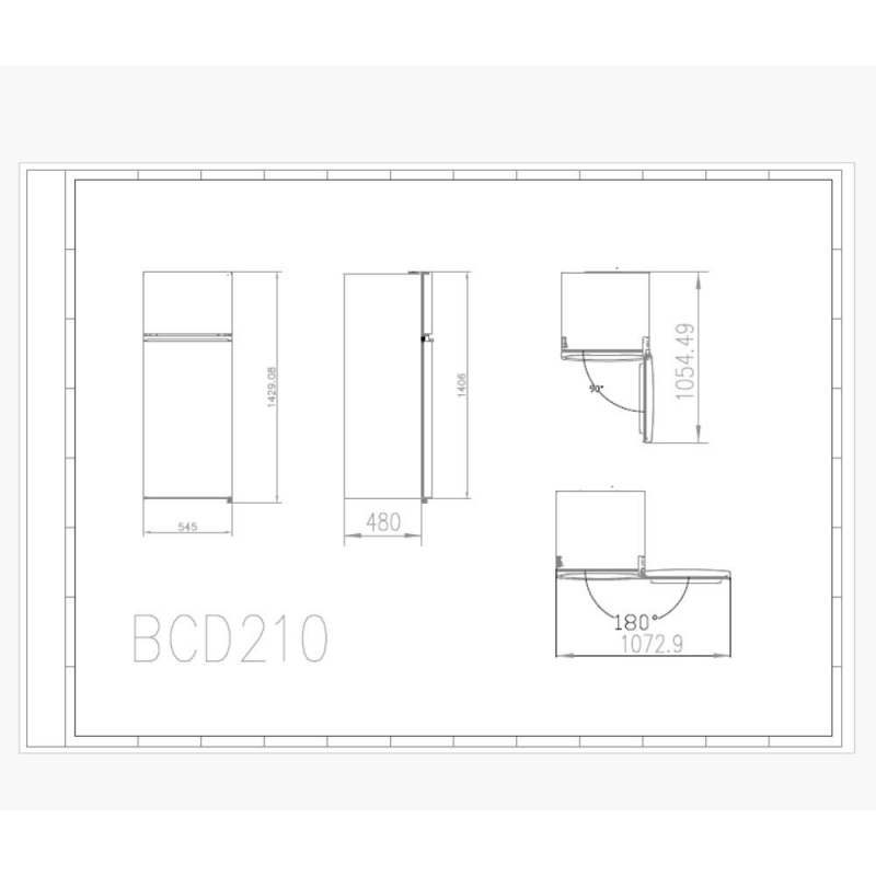 Frigorifero combinato Master Kitchen MKRF361CEDNFEXS 330LT in acciaio inox