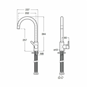 Zoom Miscelatore da cucina 285320 granito plus nero