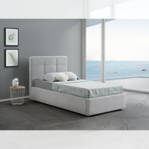 Zoom Letto singolo con contenitore Napoli grigio Soro 90