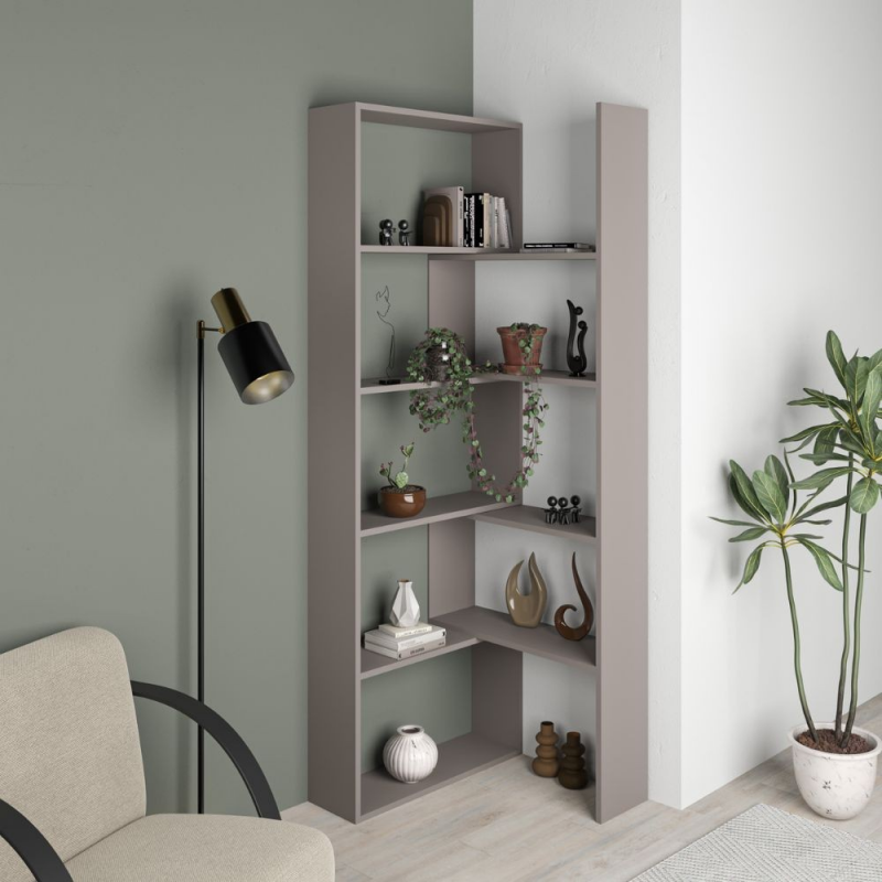 Libreria Wish estensibile angolare light mocha 200h