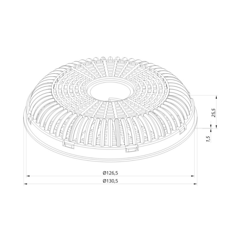 Filtro carbone per cappe Gruppo 52-72 e Eolo 90 kit da due pezzi