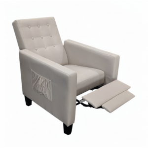 Zoom Poltrona Malea recliner 4 punti massaggianti in tessuto beige