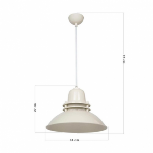 Lampada da soffitto Tibet ASZ0870 colore crema