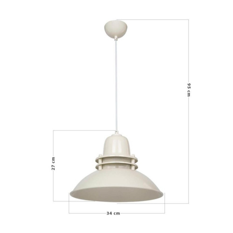 Lampada da soffitto Tibet ASZ0870 colore crema